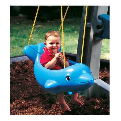 Step2 Dolphin Baby Swing (Category: Infant Playtime) located in Cebu City. Submitted by bellababystuffcebu (Listing ID 1382334773, Image 1). Description: Baby Swing Step2 Dolphin Baby Swing Preloved in very good condition Please see video for reference https://fb.watch/A_cvyFYu9H/? Molded in a single piece from tough blue plastic, this can be attached to Step2 Playhouse Climber with Swing Extension or Adventure Lodge Play Center (sold separately)