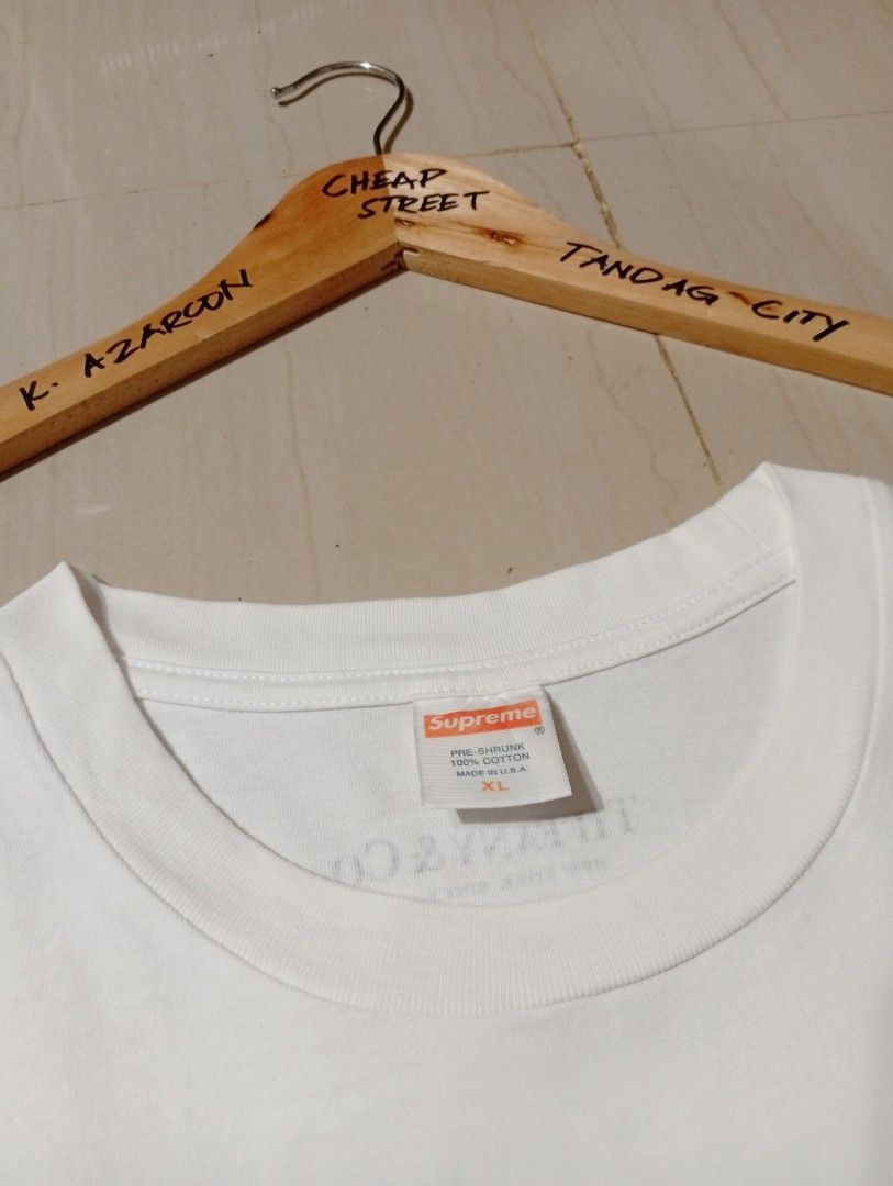 SUPREME TIFFANY AND CO. BOX LOGO TEE (WHITE) (Category: Tshirts & Polo Shirts ) located in Tandag. Submitted by cheapstreetbykiki (Listing ID 1382423378, Image 3). Description: SUPREME TIFFANY AND CO. BOX LOGO TEE (WHITE) LARGE TO XL WIDTH 21.5 INCHES LENGTH 28 INCHES COLOR RATE: 10/10 NO ISSUES ❌ EXCELLENT CONDITION 💯 P1,500 FREE SHIPPING OR OFFER ME YOUR BEST PRICE 📩.