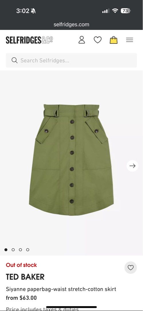 Ted Baker skirt (Category: Skirts) located in Mandaluyong City. Submitted by itisntso (Listing ID 1377196259, Image 2). Description: Ted Baker Bought in Japan Size T .
