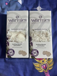全新warmies 可微波眼罩 溫暖舒適 - 加熱和冷卻壓縮 舒緩放鬆 - 加重加熱眼罩 附香味薰衣草 適用於睡眠 - 奶油Marshmallow Lavender Warmies Eye Mask64243381847043110