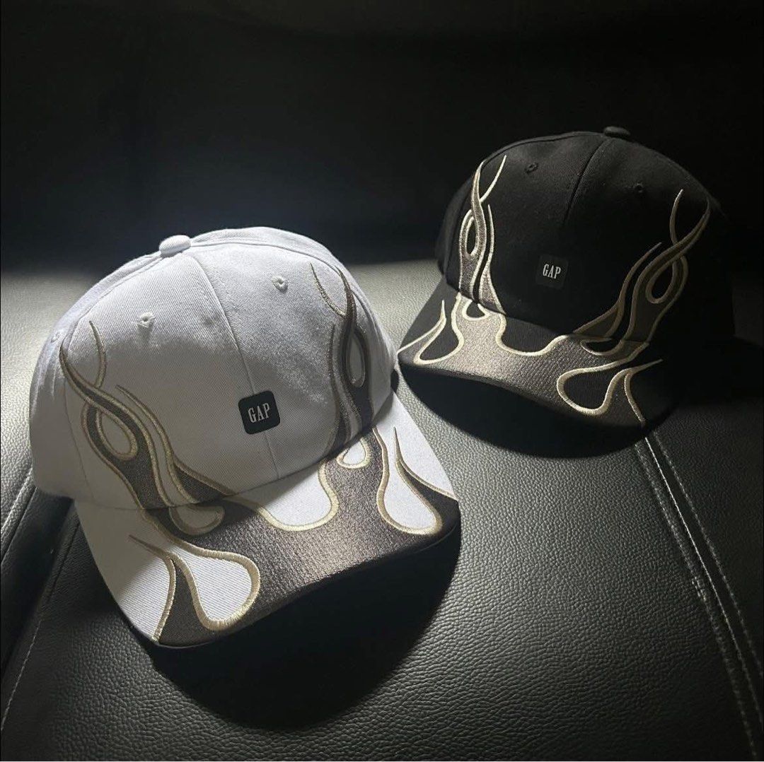 Yeez Gap Flame Cap (Category: Caps & Hats) located in Manila. Submitted by freshoasisph28 (Listing ID 1382444041, Image 1). Description: 7-10 days Pre Order Basis Available Colors:White & Black .