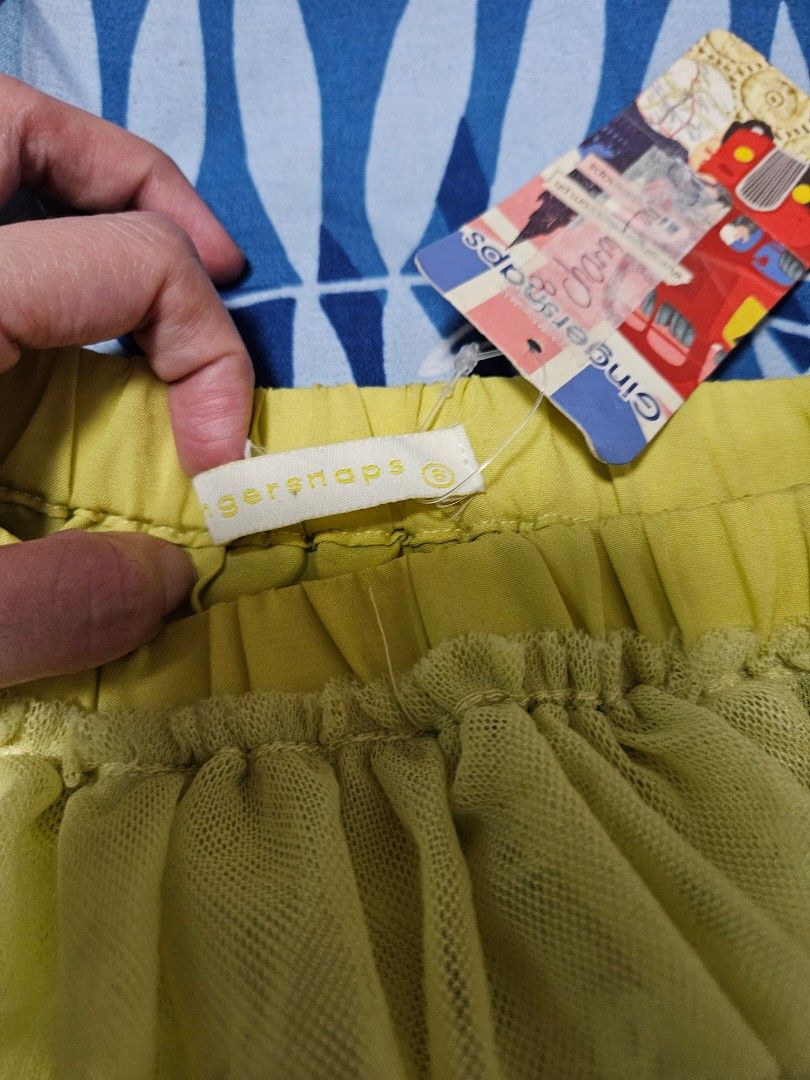 Yellow tutu skirt gingersnaps size 8 (Category: Babies & Kids Fashion) located in Manila. Submitted by annmd (Listing ID 1382329344, Image 2). Description: Never worn, still with tag Nastock Size 8 on tag but fits small.