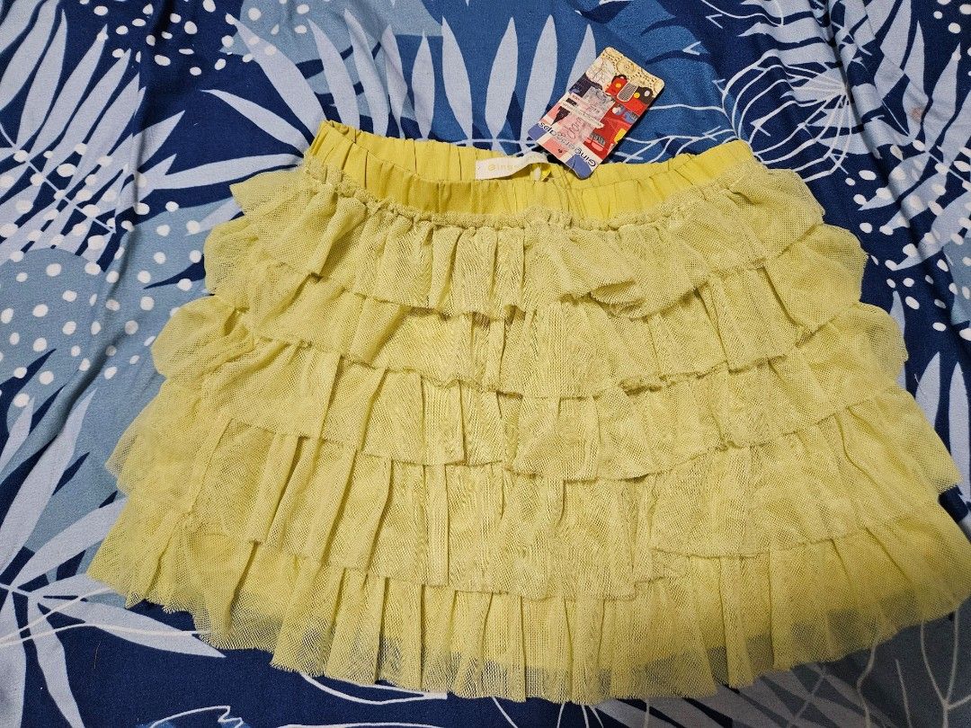Yellow tutu skirt gingersnaps size 8 (Category: Babies & Kids Fashion) located in Manila. Submitted by annmd (Listing ID 1382329344, Image 1). Description: Never worn, still with tag Nastock Size 8 on tag but fits small.