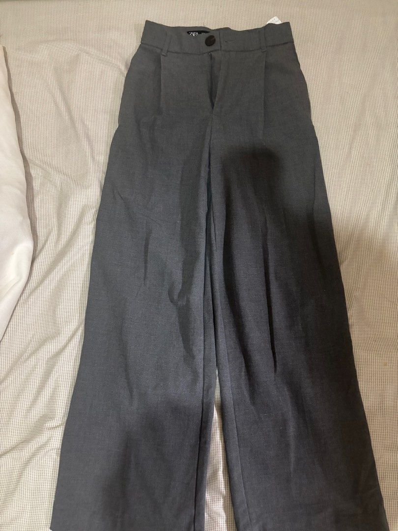 Zara grey wide leg pants (Category: Other Bottoms) located in Cavite. Submitted by kcarl (Listing ID 1382438923, Image 3). Description: .