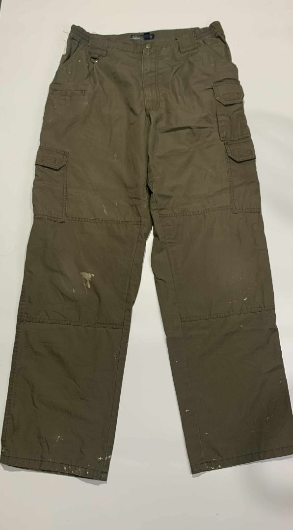 5.11 moss green (Category: Jeans) located in Hermosa. Submitted by oddballs.vtg (Listing ID 1382677497, Image 3). Description: 5.11 MOSS GREEN W32-36 L42 LO9 PAINT STAIN .