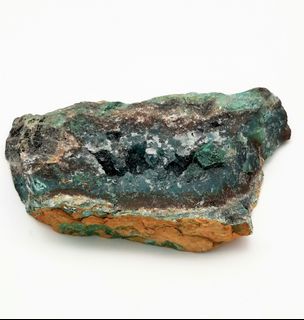 天然鳳凰石礦物 矽孔雀石 natural chrysocolla mineral 87g 克 No 0464216657590786110