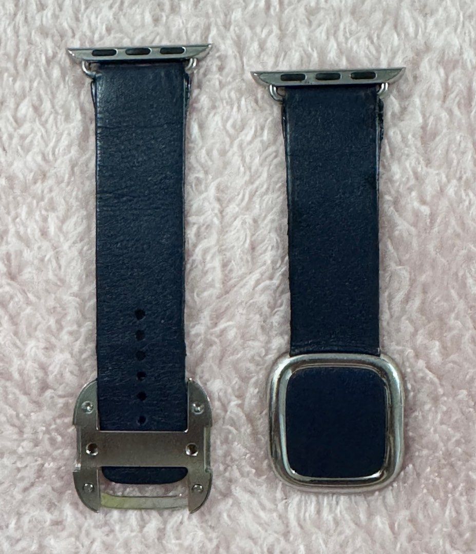 Apple iWatch staps Dark Blue 38MM 42MM (Category: Wearables & Smart Watches) located in Manila. Submitted by carriesel (Listing ID 1382609395, Image 1). Description: Preloved IWatch straps Original Apple ⚙️On hand 💵 850.00 EACH 📌MOP: BPI or GCash ONLY Exact Payment First. No COD. No “Payment by Rider”. 📍MOD: Pick up Makati or Paranaque Shipping c/o Buyer 📱0*9*9*8*5*3*7*7*7*8*5.
