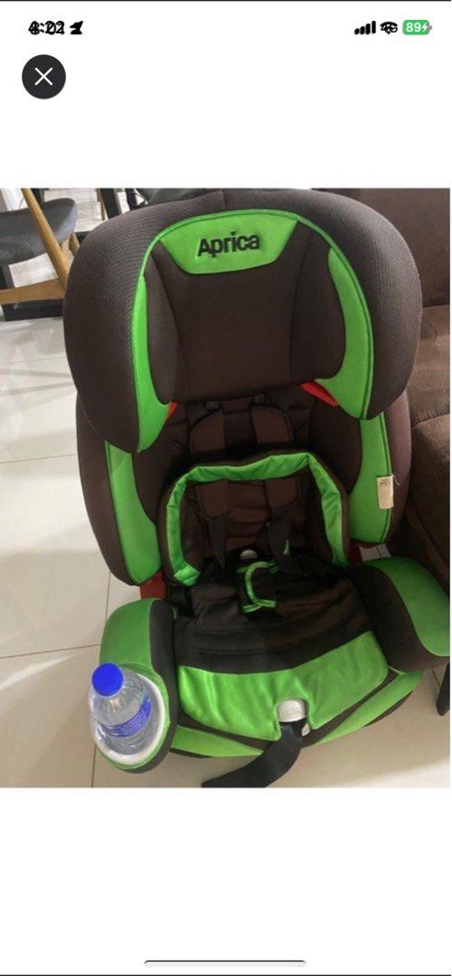 Aprica baby till toddler carseat (Category: Car Seats) located in Kuala Lumpur. Submitted by mama_lilian (Listing ID 1382577114, Image 1). Description: Can for 6m and above up to 5y.. think max 20kg. Head rest height adjustable. Selling cause extra carseat- I have 4 fyi.
