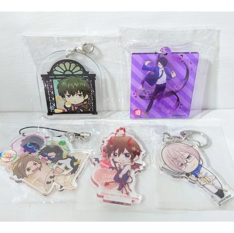 Assorted Anime BL Boys Acrylic keychain charm bundle set (Category: Character Goods) located in Lubao. Submitted by lissysylcliffe (Listing ID 1382554044, Image 1). Description: Payment: Gcash/Maya/Bank-transfer Shipping: J&T /Lalamove /or buyer booking.
