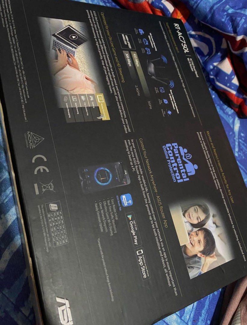 ASUS Wifi Router (RT-AC750L) (Category: Networking) located in Taguig. Submitted by cilegna (Listing ID 1382501843, Image 2). Description: RFS: Compatibility issue.