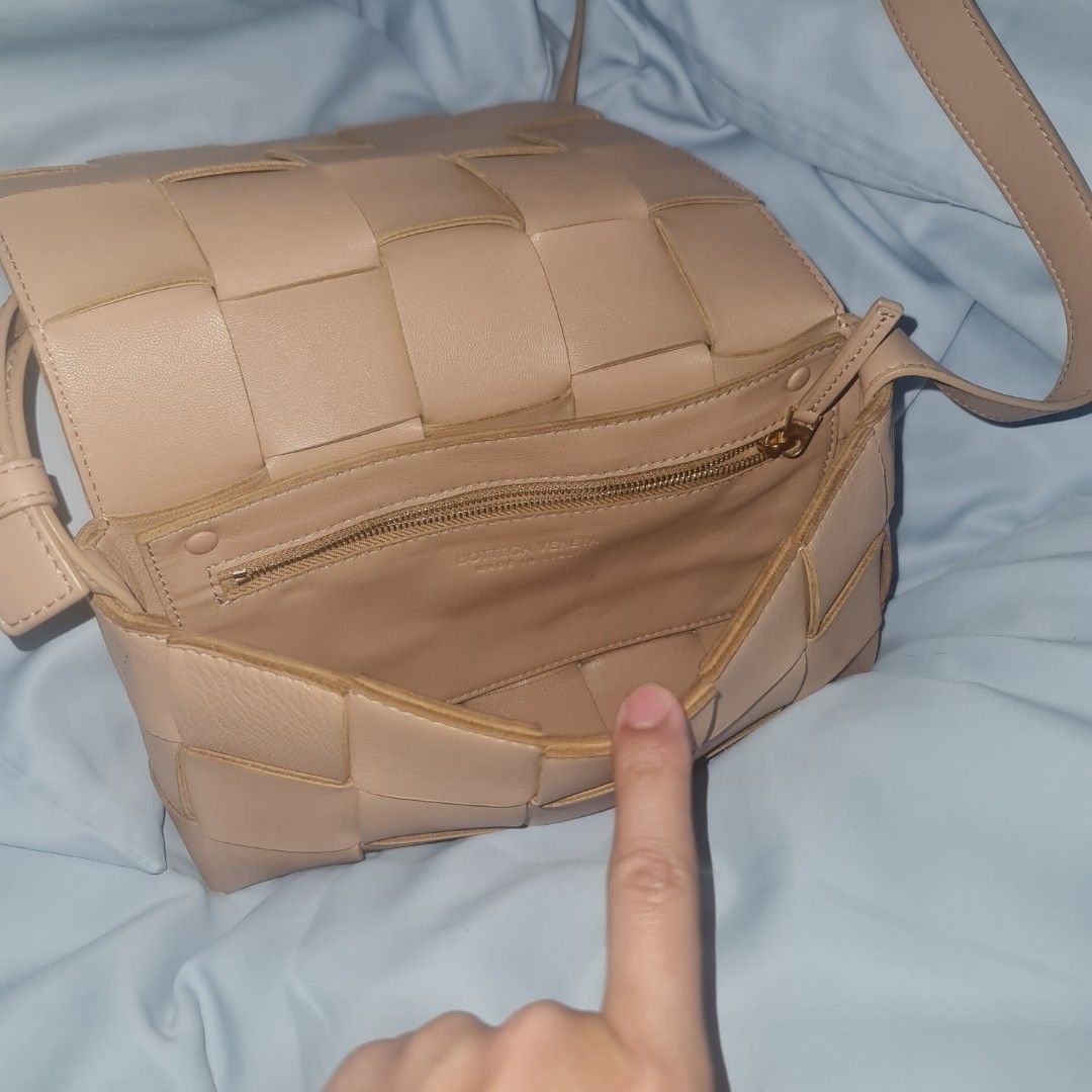 Bottega Veneta Cassette (Almond) (Category: Luxury Bags & Wallets) located in Quezon City. Submitted by studdeddon (Listing ID 1382584063, Image 3). Description: Authentic Bottega Veneta Cassette Almond Personal owned Selling item only - no paperbag, dustbag, etc. RFS - want new bag *slightly negotiable.
