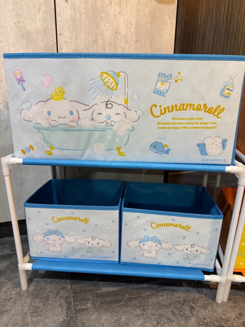 Pompompurin Rack (BRAND NEW) pompompurin / cinnamonroll / kuromi two tier shelf shelving ...