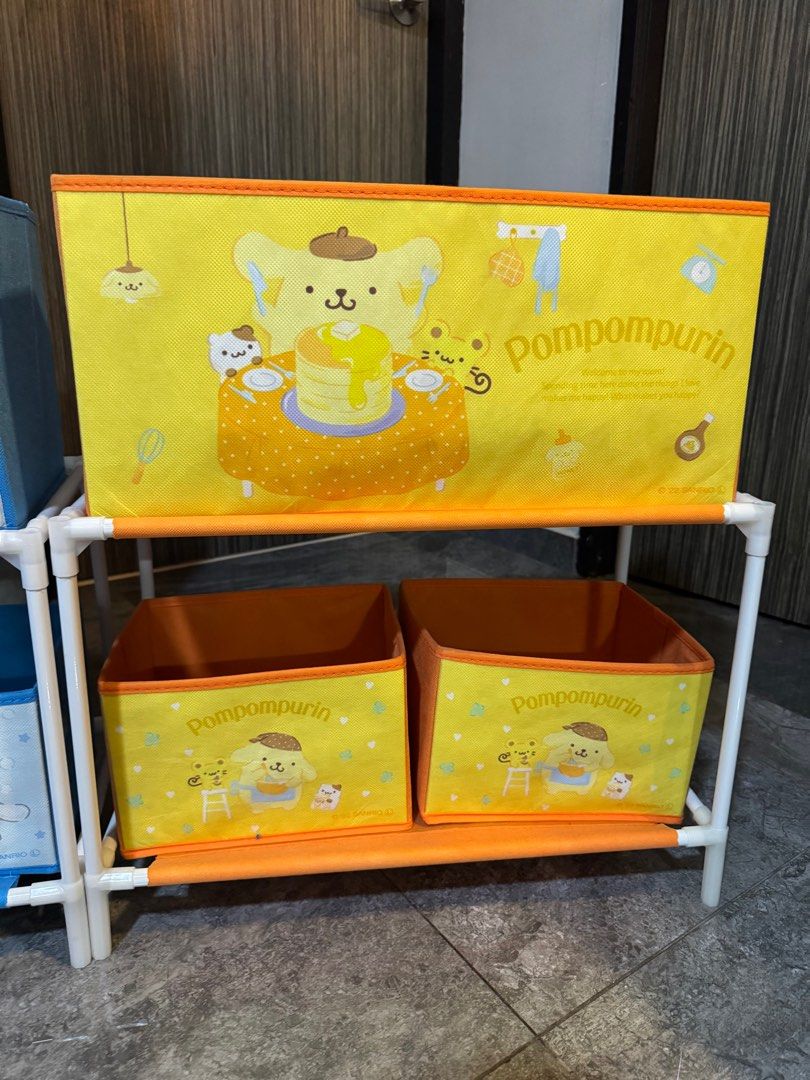 Pompompurin Rack (BRAND NEW) pompompurin / cinnamonroll / kuromi two tier shelf shelving ...