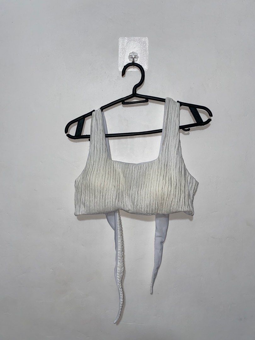 3-pc Bikini Set (Category: Bikinis & Swimsuits) located in Manila. Submitted by declutterwithbei (Listing ID 1382554481, Image 2). Description: ✨ Padded Tie Back Top ✨ Flowy Skirt ✨ Fits S-slightly M ✨ RFS: don’t need; too many swimsuits; decluttering .