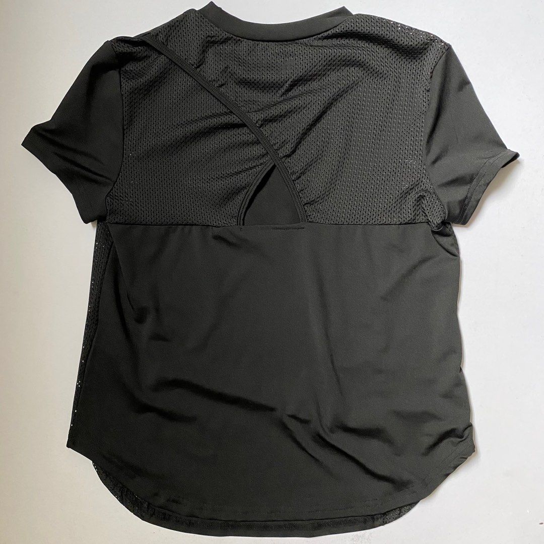 Cute Black Dri-fit Shirt (Category: Activewear) located in Malabon City. Submitted by a_closet (Listing ID 1382504592, Image 2). Description: Cute black dri-fit shirt Nice cut and air can flow through the shirt.