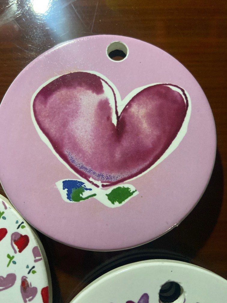 All 3 Cute Ceramic Coasters (Category: Coffee & Tea Tableware) located in Tagaytay City. Submitted by euniquefinds (Listing ID 1382568070, Image 3). Description: Ceramic coasters With cushioned bottoms With easy carry holes .