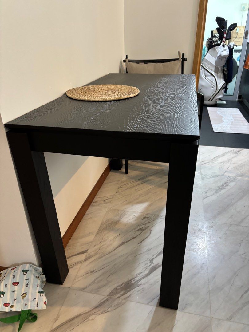 Dining Table (Category: Tables & Sets) located in Singapore. Submitted by anyafandy (Listing ID 1382558586, Image 3). Description: Bought this brand new but found out it’s too small for us. Solid wood good quality Size of table 1200x600.