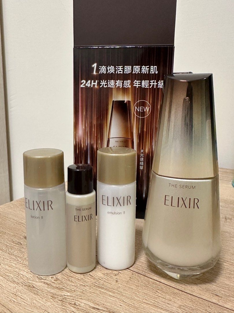 由 zero0215 (刊登 ID 1382656818，圖片 1) 提交，位於 台南市 (Tainan) 的 ELIXIR 怡麗絲爾膠原新肌光速精華 (類別：護膚、清潔產品)，說明：近全新 用沒幾次 送膠原導入美肌棒 私訊價1700元。