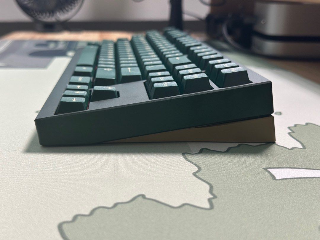 Geonworks F1-8X v2 Dark Green / Brown WKL TKL keyboard + extras63203129937281112