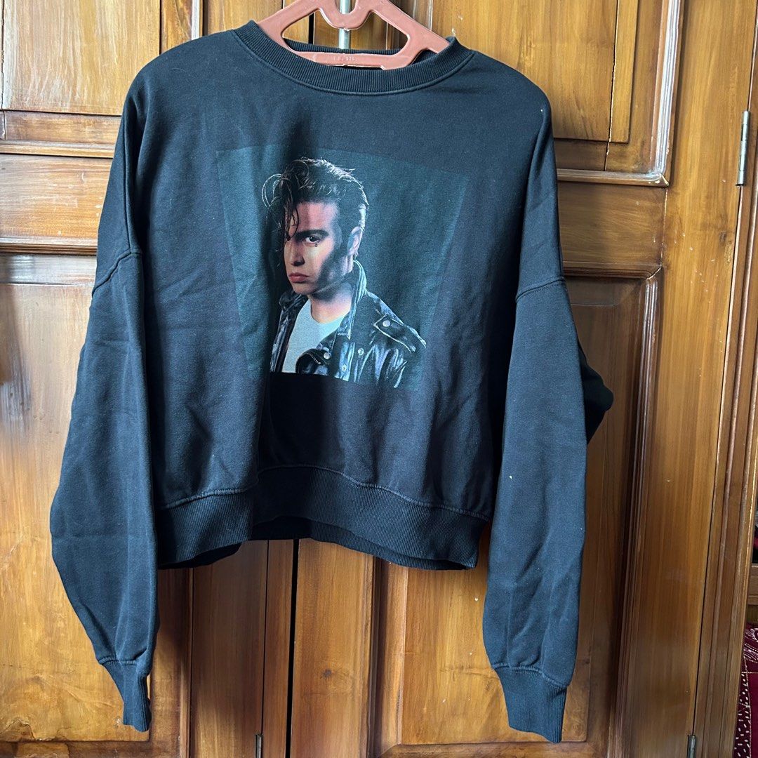 h&m sweater crewneck cry baby black hnm hm shawn mendes hoodie jacket  atasan crop top