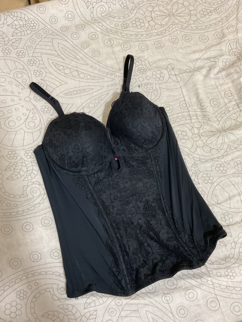 La Senza Bon Bon Tutu Black Nude Uk10BC EU38BC TUTU Corset