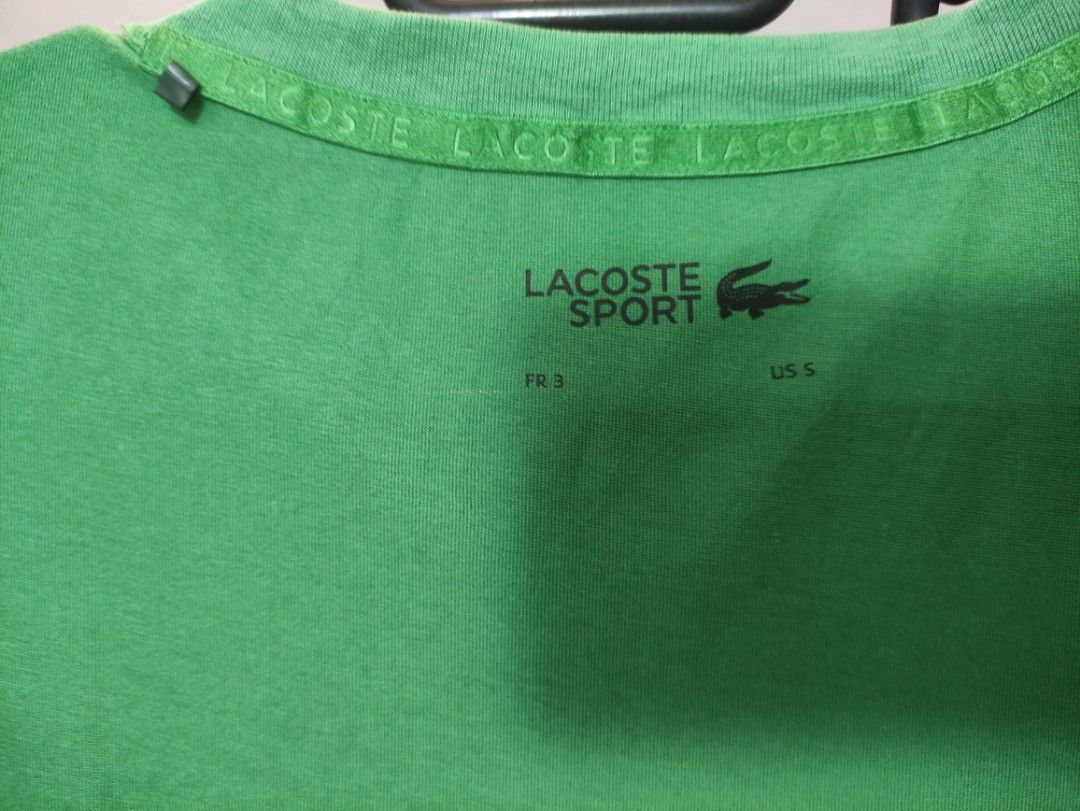 LACOSTE (Category: Tshirts & Polo Shirts ) located in Manila. Submitted by gemspot (Listing ID 1382677236, Image 3). Description: LACOSTE SHIRT, SIZE SMALL, LIGHTLY USED, MINIMAL HAIRLINES, COMPLETE TAGS.