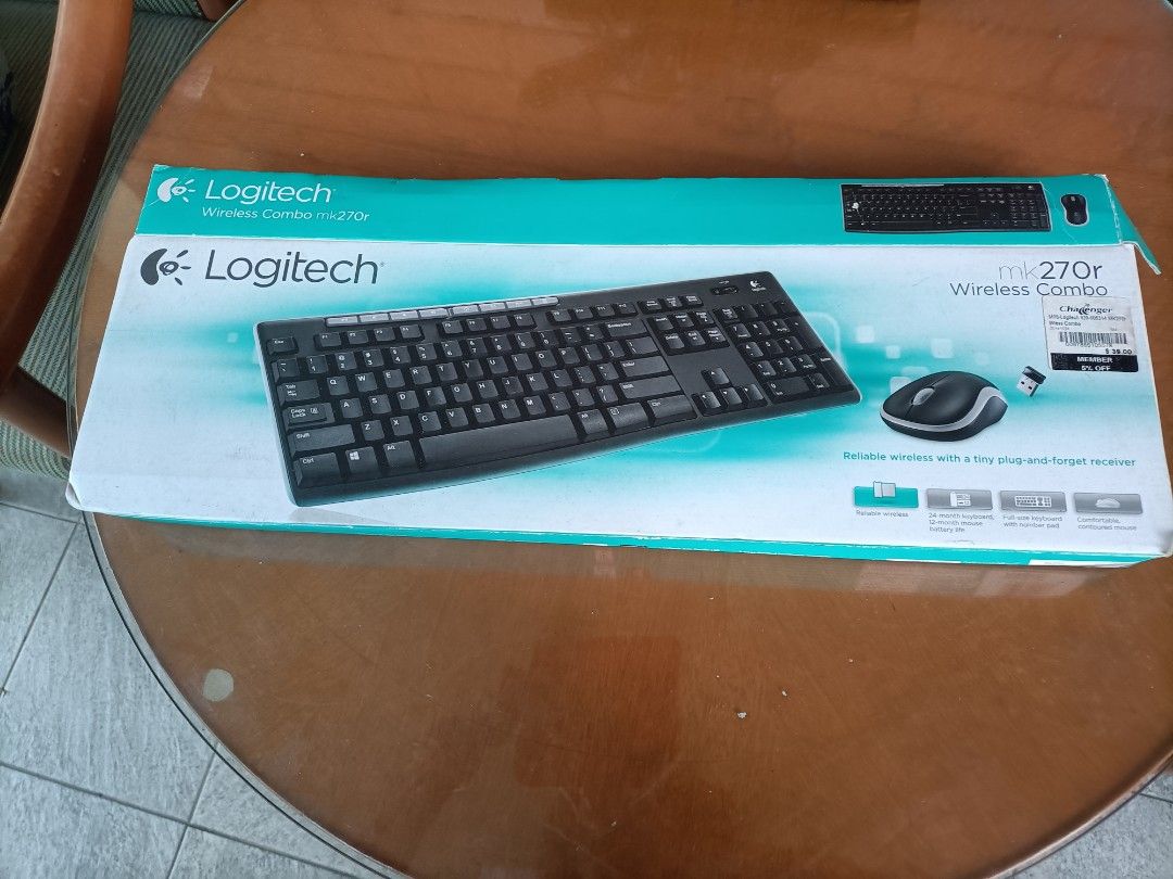 Logitech MK270r Wireless Keyboard and Mouse Combo