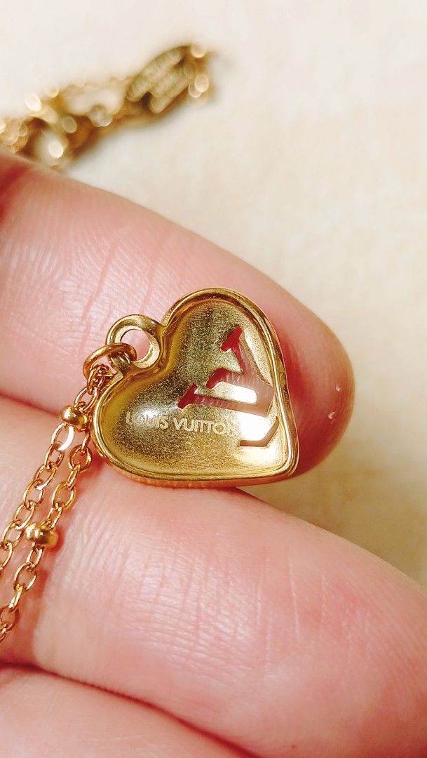 Lv necklace from japan (Category: Luxury Accessories) located in Manila. Submitted by osaze_27japanbags (Listing ID 1382506462, Image 3). Description: Lv necklace from japan no flaws with stamp,hallmark size 18inches adjustable up to 20 inches with gift box kindly pm me.