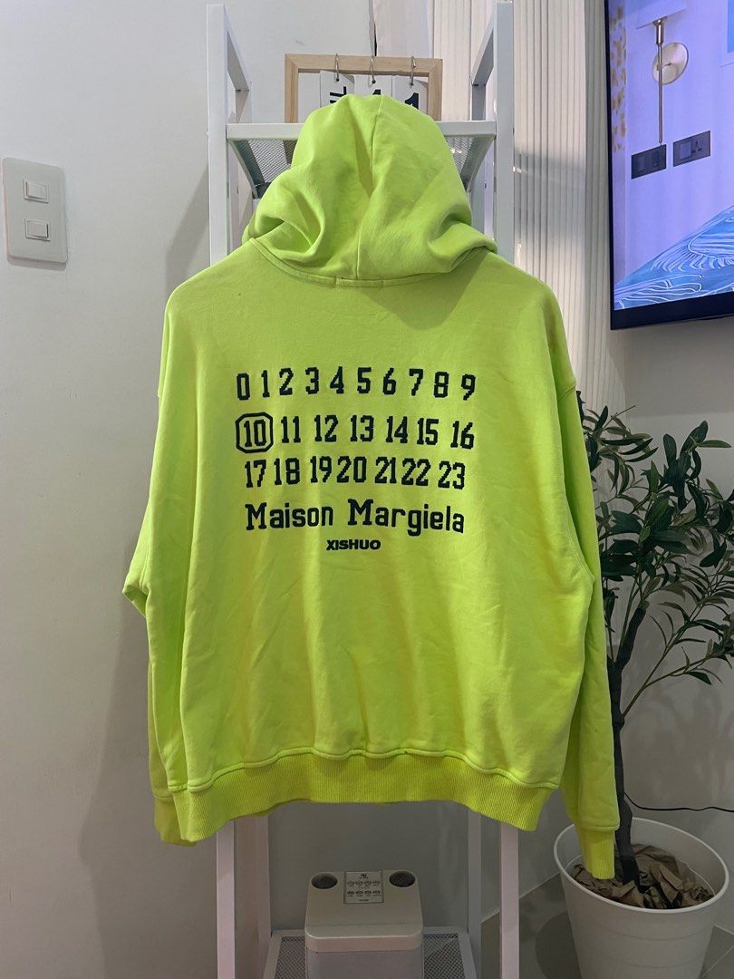 MAISON MARGIELA (Category: Hoodies) located in Calauan. Submitted by rexistrippin (Listing ID 1382663535, Image 1). Description: Maison Margiela Zip-up Hoodie Off/Fake Dimes: Length 26” Width 23” Excellent Condition Flaws: Need Wash .