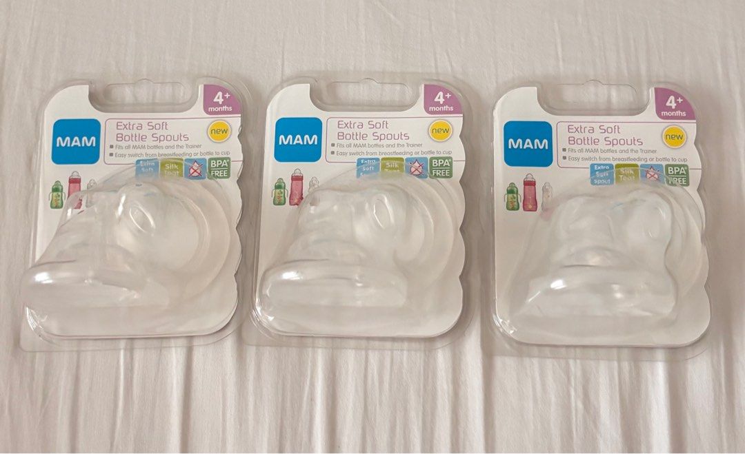 Mam Extra Soft Bottle Spout 4M+ (Category: Breastfeeding & Bottle Feeding) located in Ampang. Submitted by happygirls.things (Listing ID 1382557544, Image 1). Description: Mam Extra Soft Bottle Spout 4M+ Each RM10 .