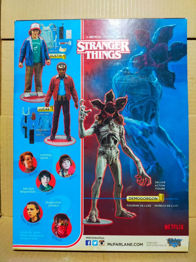 McFarlane Stranger Things Demogorgon 10" (Category: Figurines & Statues) located in Quezon. Submitted by sug0it0ys (Listing ID 1371568602, Image 2). Description: *Kindly read before messaging offers. Click on the ad to see full details. No Trades ❌ Pass on Low offers ❌ No Long Reservations ❌ ================= McFarlane Stranger Things Demogorgon 10" *2018 release *SEALED ================== *Free shipping via LBC Payment Methods: 1. GCASH - door t