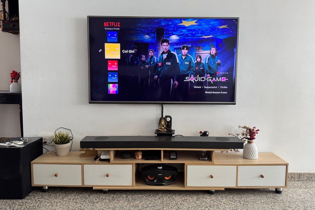 Modern TV Console with Storage