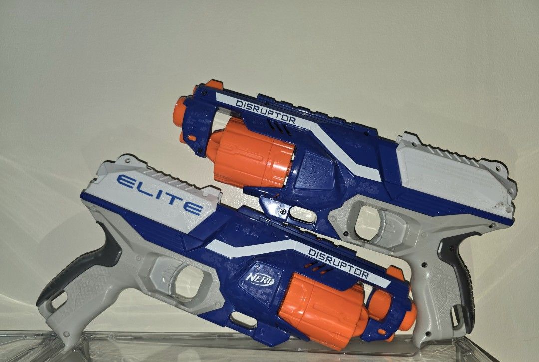 NERF Elite Disruptor Buy 1 Get 1 (Category: Action & Battle Toys) located in Makati City. Submitted by code_blue (Listing ID 1382574076, Image 3). Description: (Only 4 Nerf Bullets Left Included) *********************************** Please PM for Inquiries or Offers Thank you!.