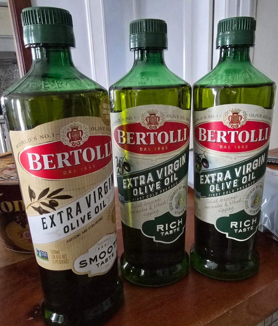 New Bertolli Extra Virgin Olive Oil 500 ml (Category: Spice & Seasoning) located in Muntinlupa City. Submitted by thriftstorypremiumshop (Listing ID 1382512683, Image 1). Description: New and Sealed Bertolli Extra Virgin Olive Oil Bough in the US April 2025. Expn of April 2026. Multiple bottles available. Retails at 899 pesos in the Philippine stores..