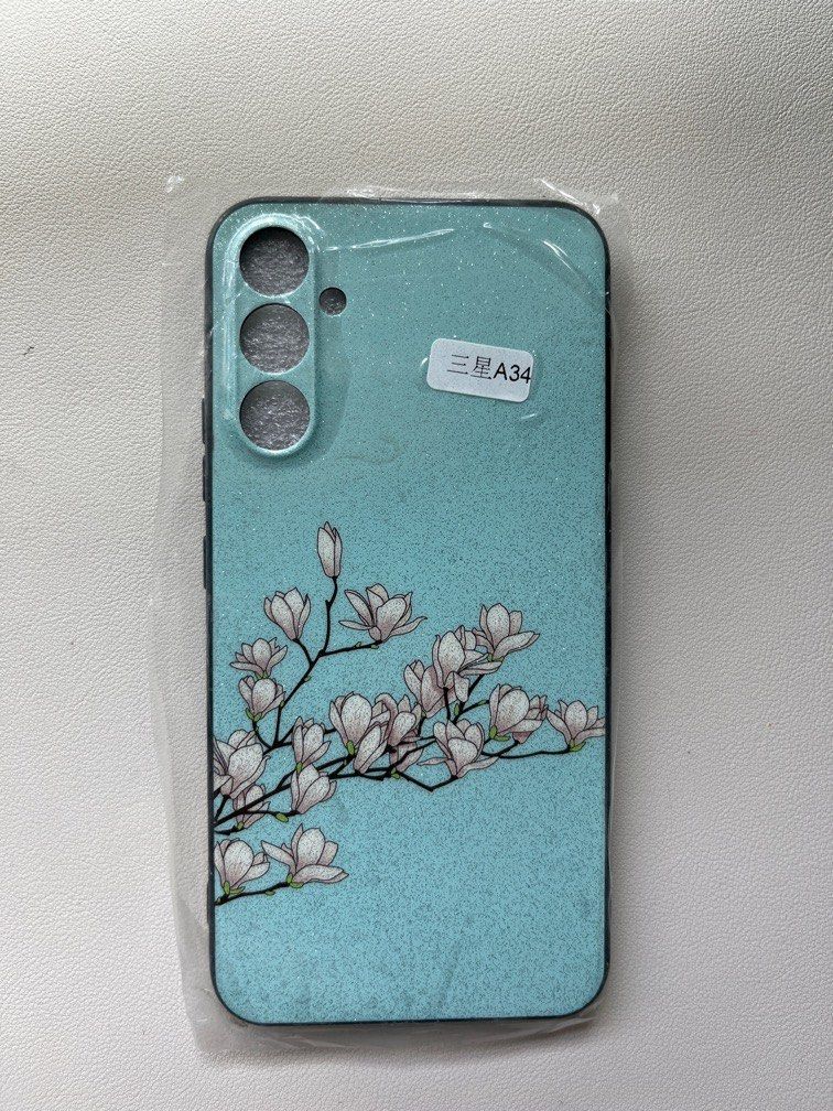 NEW Samsung A34 case (Category: Cases & Sleeves) located in Singapore. Submitted by hellooovera (Listing ID 1382555352, Image 1). Description: With glitter finishing Brand new with plastic sealed .