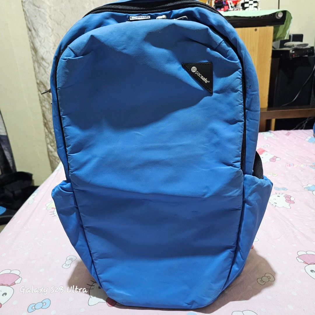 Pacsafe Vibe 25 Backpack (Category: Backpacks) located in Quezon City. Submitted by bagsforless16 (Listing ID 1382540448, Image 1). Description: Anti-Theft RFID Backpack 2 Main Zip Compartments Laptop, Tablet Padded Slot Multiple Organizer 2 Side Pockets Lockable Zips Water Resistant Adjustable Strap Recycled Polyester Size: 18.9" x 11" x 7.5".