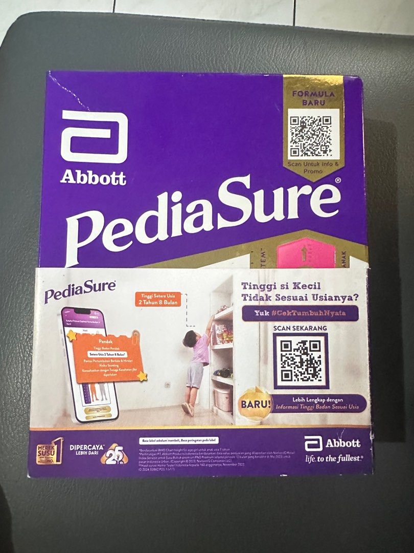 Pediasure vanilla 200gram (Kategori: Orang Tua, Bayi & Anak - Lainnya) berada di Jakarta Timur. Dikirim oleh amoymomoyy (ID iklan 1382505343, Gambar 1). Deskripsi: Exp 01/26.
