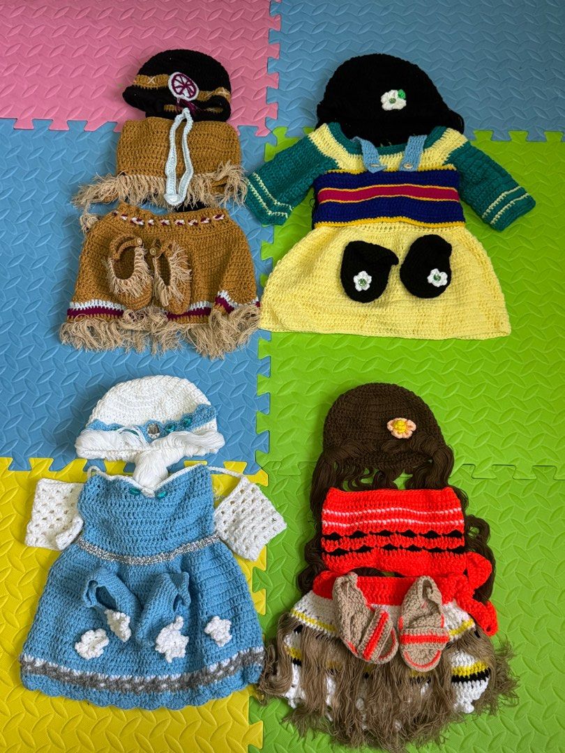 Pocahontas Crochet Costume (Category: Babies & Kids Fashion) located in Nagcarlan. Submitted by straw_berries (Listing ID 1382624798, Image 2). Description: Pocahontas Crochet Costume Size: Nine Months Old Baby Adjustable Used once for monthly milestones pictorial .