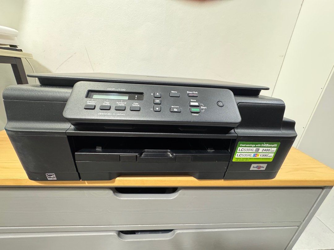 Preloved Brother 3in1 Printer (Print,Scan,Copy) DCP-J100 (Category: Printers, Scanners & Copiers) located in Pasay City. Submitted by macdphil (Listing ID 1382629071, Image 2). Description: For sale: Pre-loved printer, Brother 3in1 Printer (Print,Scan,Copy) DCP-J100, handed down from my mom. Wala po ink now, need irefill, pero still working good condition. Loc:Pasay .