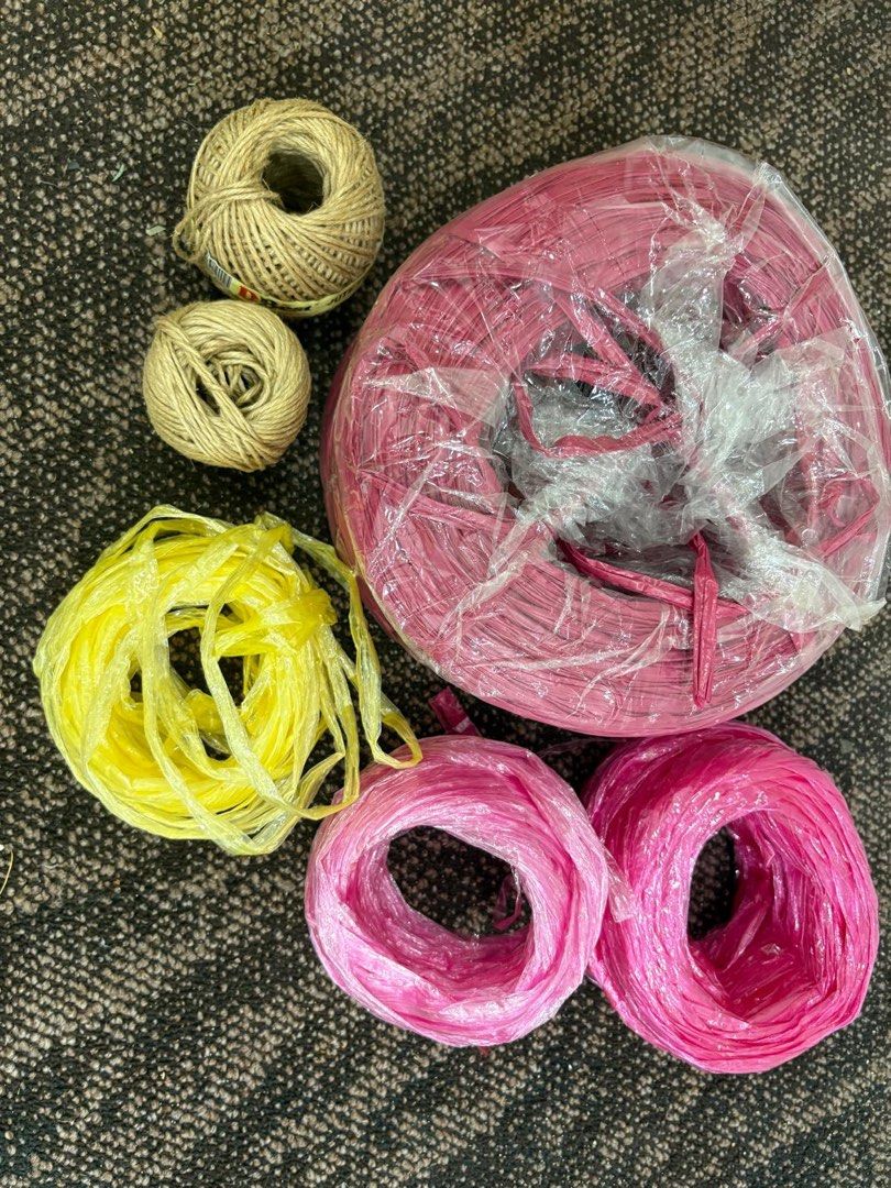 Raffia string (Category: Everything Else) located in Singapore. Submitted by annataq (Listing ID 1382665079, Image 1). Description: 1 unused large bundle of raffia. Another few well used bundles. Useful for household purposes, offices, or making Hawaiian ‘straw’ skirts. .