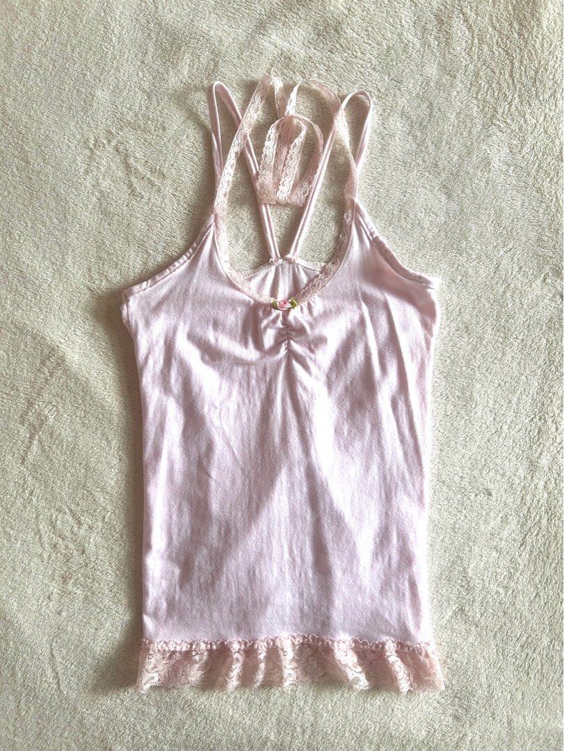 ste.styleph Coquette Pink Rose Lace Top (Category: Sleeveless) located in Cainta. Submitted by __beaaaaaa (Listing ID 1382572246, Image 1). Description: 𐙚 ‧₊˚⋅ ݁₊ . ݁˖ . ݁ Fits: XS - S Waist Measurement: 24 in - 26 in 𐙚 ‧₊˚⋅ ݁₊ . ݁˖ . ݁.