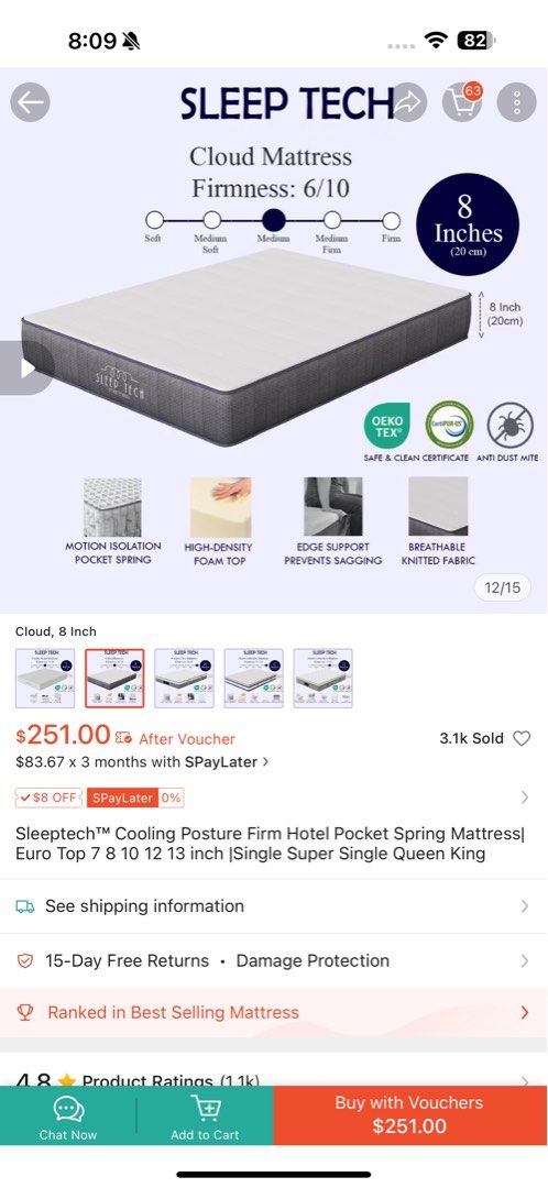 Super Single Mattress65075079156866114
