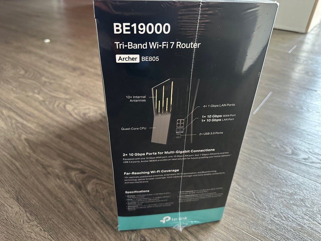 TP-Link BE19000 Tri-Band Wi-Fi 7 Router63202639319937114
