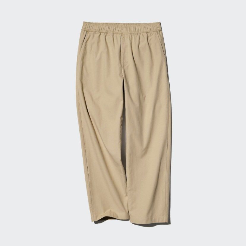 Uniqlo Relaxed Cotton Ankle Pants (Category: Other Bottoms) located in Malabon City. Submitted by a_closet (Listing ID 1382503791, Image 3). Description: Original price at 990 In Beige Color Medium Size.