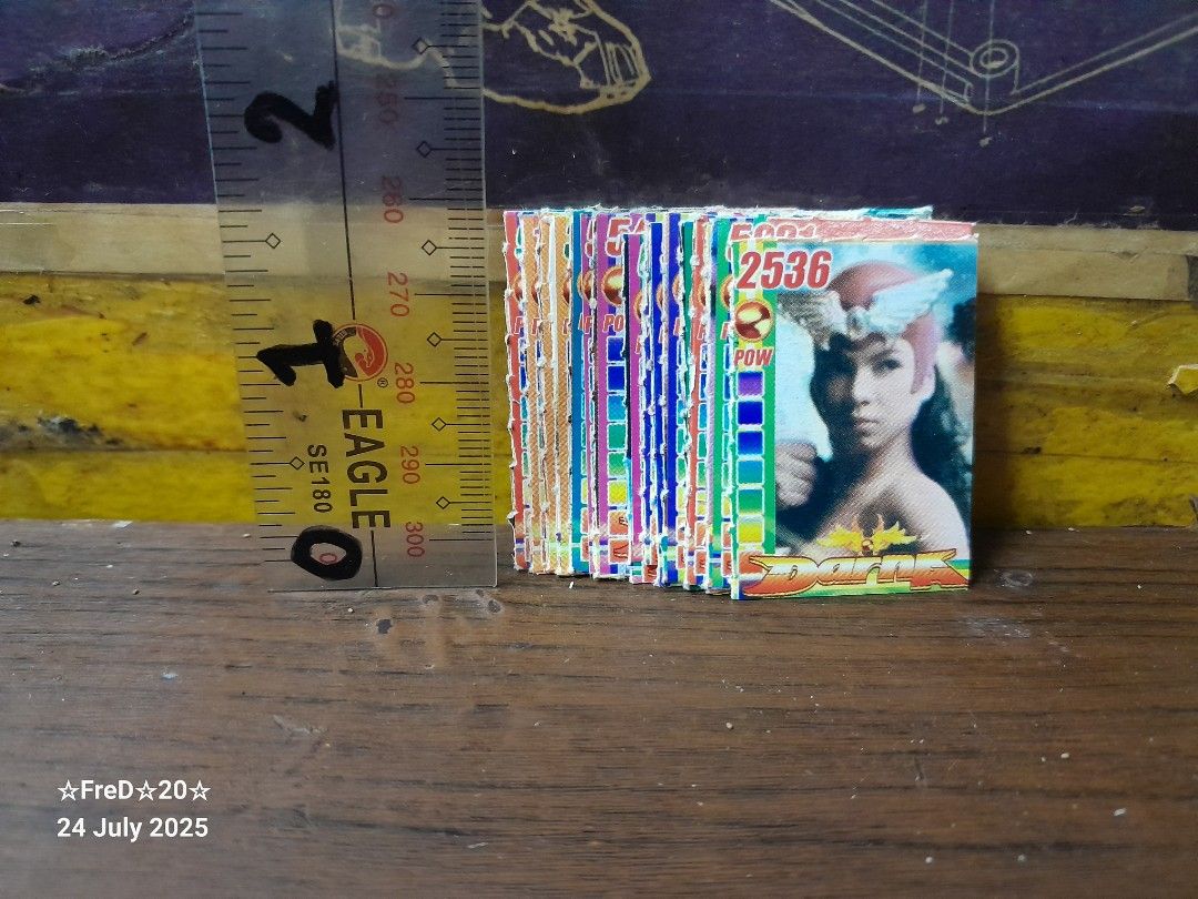 Vintage Darna Miniteks Cards (16pcs) (Category: Raw Singles) located in San Pablo. Submitted by fredambion (Listing ID 1382603439, Image 1). Description: *Please Take Time To Read Descriptions & Check The Photos *What You See Is What You Get *Vintage Darna Miniteks Cards *For Only 30 / 16pcspcs *Early 2000s / No Doubles *Like New to Well Used Condition *2nd Hand Condition *Good For Collection *Manage Your Expectation *Dont Offer If Your Not Willi