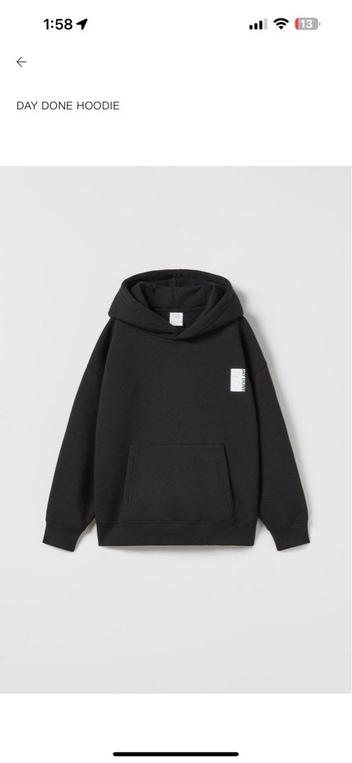 Zara hoodie for 10-12 yo (Category: Babies & Kids Fashion) located in Makati City. Submitted by lastpiece (Listing ID 1382554328, Image 2). Description: Zara store bought Cotton hoodie pullover Size 11-12 for 10-12 yo Color: black Used with care no tears no stains.