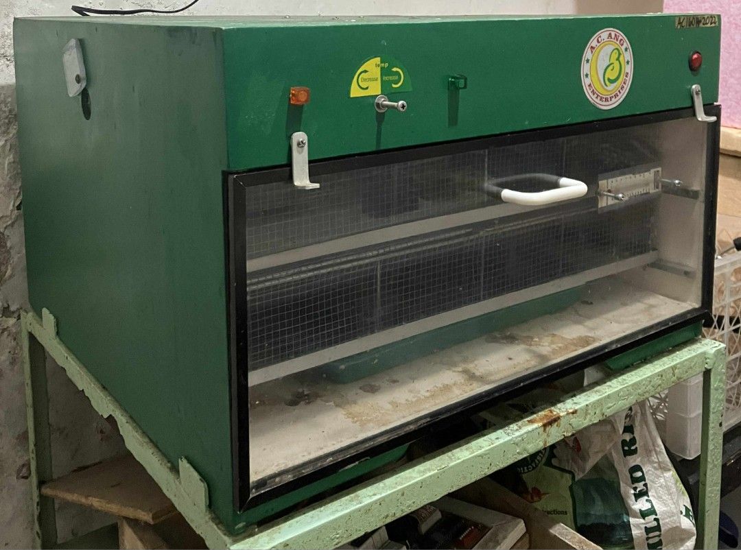 2 A.C. ANG INCUBATORS (Category: Refrigerators and Freezers) located in Manila. Submitted by ultrongs916935 (Listing ID 1382718070, Image 3). Description: FOR SALE: 2 A.C. ANG INCUBATORS – ₱40,000 (Negotiable) 📦 Selling a complete incubator setup, good for poultry or agri-business: ✅ AC336S-2105 – Automatic Egg Incubator • 336-egg capacity • With auto-turning system (manual + auto mode) • Temp control via analog thermostat • Working condition ✅ 