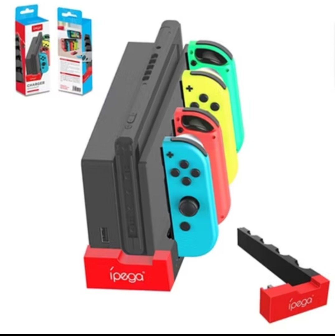4 in 1 Charging Dock for Nintendo Switch V1/V2/OLED Joy-con Controller (Category: Nintendo) located in Rizal. Submitted by giorgio_tsoukalos (Listing ID 1382778823, Image 3). Description: 4 in 1 Charging Dock for Nintendo Switch V1/V2/OLED Joy-con Controller Brand New: iPega Brand Please see attached photos for reference ₱350 each ✅ Meet-Up: 📍Upper Antipolo City Mode of Payment: Gcash Add SF via LBC /JNT Add Delivery Fee via Lalamove.