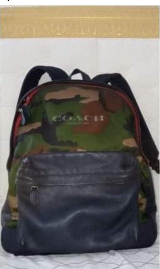 💯% Original Coach Military inspired Backpack (Category: Luxury Bags & Wallets) located in San Fernando. Submitted by la_segunda2727 (Listing ID 1382760030, Image 1). Description: spacious large.