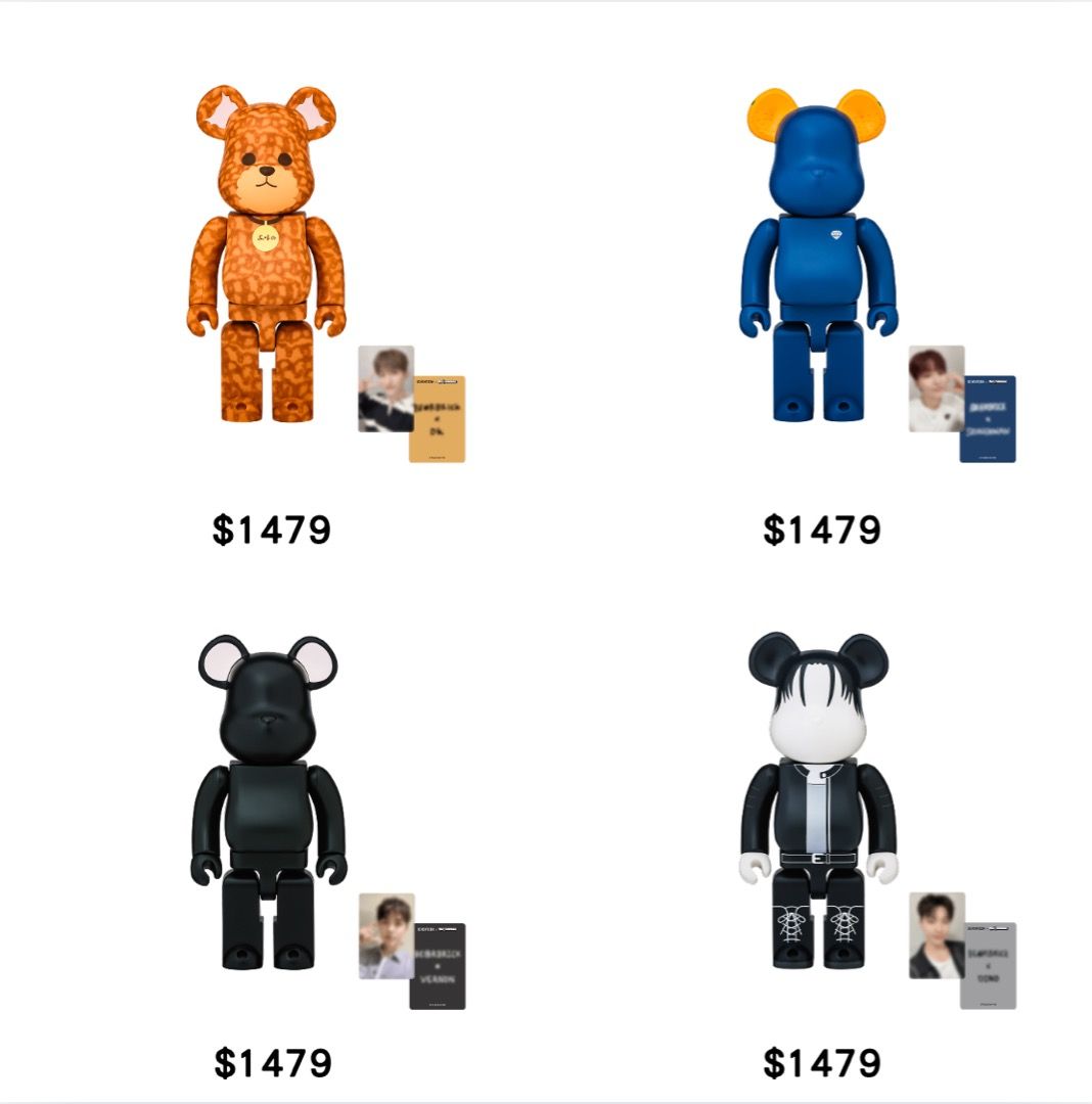 新品【ジョンハン】seventeen BE@RBRICK ベアブリック 400% メディコム